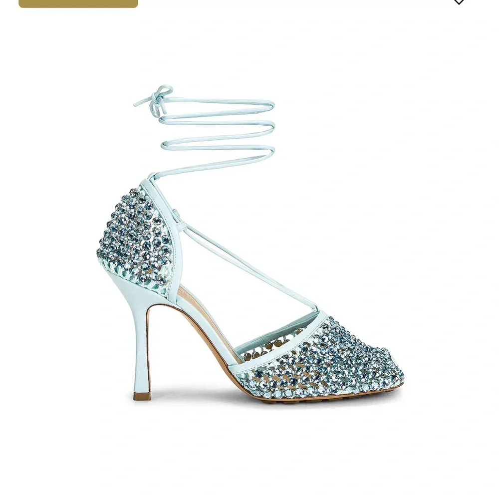 Bottega Veneta Sparkling blue heels - Picture 2 of 6